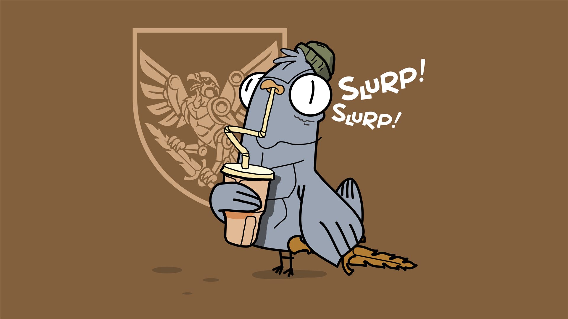 Маскот батальйону — голуб Slurp